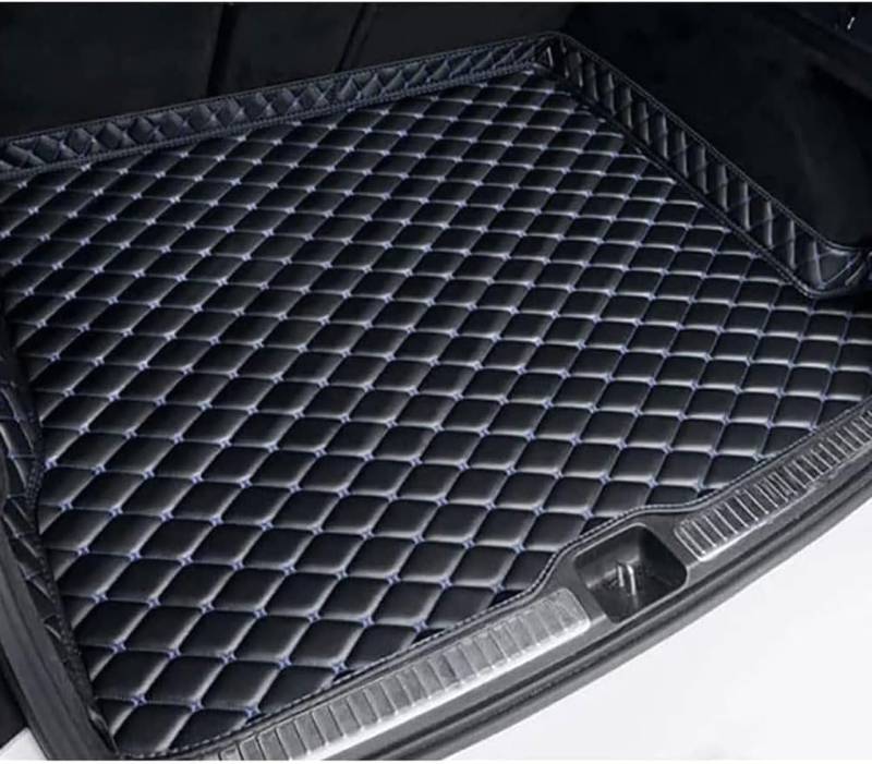 Allwetter Auto Kofferraum Schutzmatte aus Leder für Audi A5 Cabriolet B9 2016-2023 2024 2025,Antirutsch Cargo Protektor mit Hoher Seitenschutz,Leicht Zu Reinigen,E/Blueline von ASTRAE