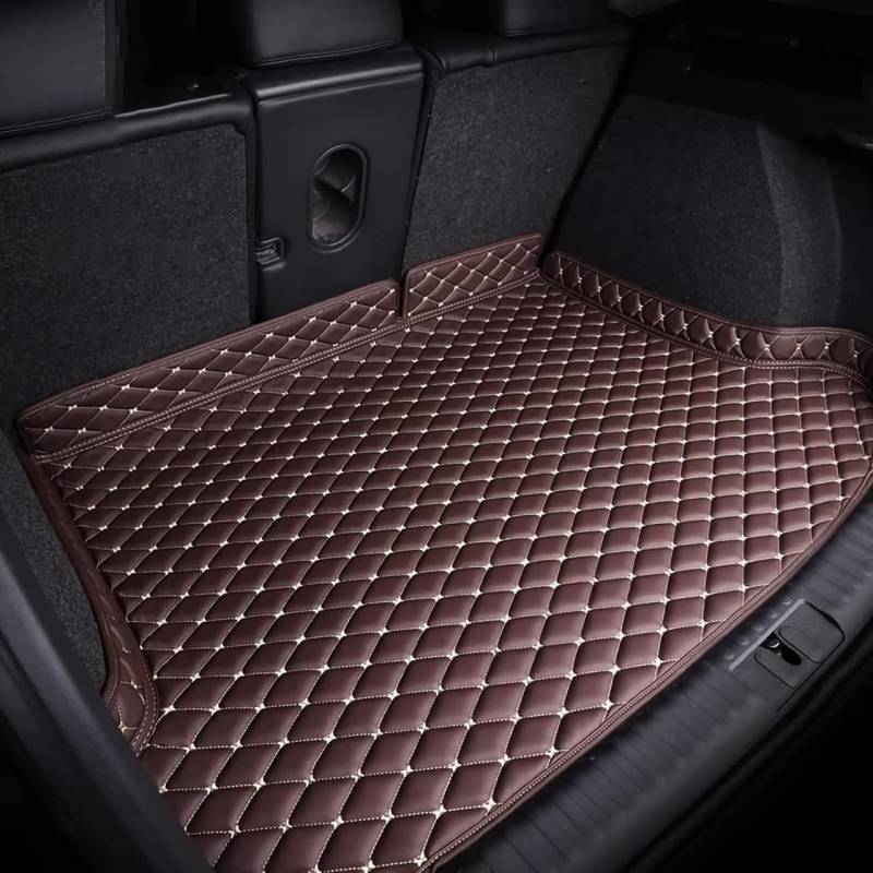 Allwetter Auto Kofferraum Schutzmatte aus Leder für MG 5 Hatchback (AP12) 2.Gen 2020-pr,Antirutsch Cargo Protektor mit Hoher Seitenschutz,Leicht Zu Reinigen,F/Coffee von ASTRAE