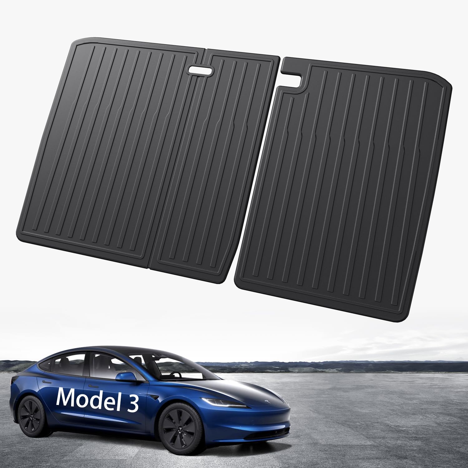 ASZSK [2 Stück Tesla Model 3 2024 Sitzschoner, TPE Rückenlehnenschutz Model 3 Highland, Tesla Model 3 Sitzschutz für die Rücksitz Rear Seat Cover Zubehör von ASZSK