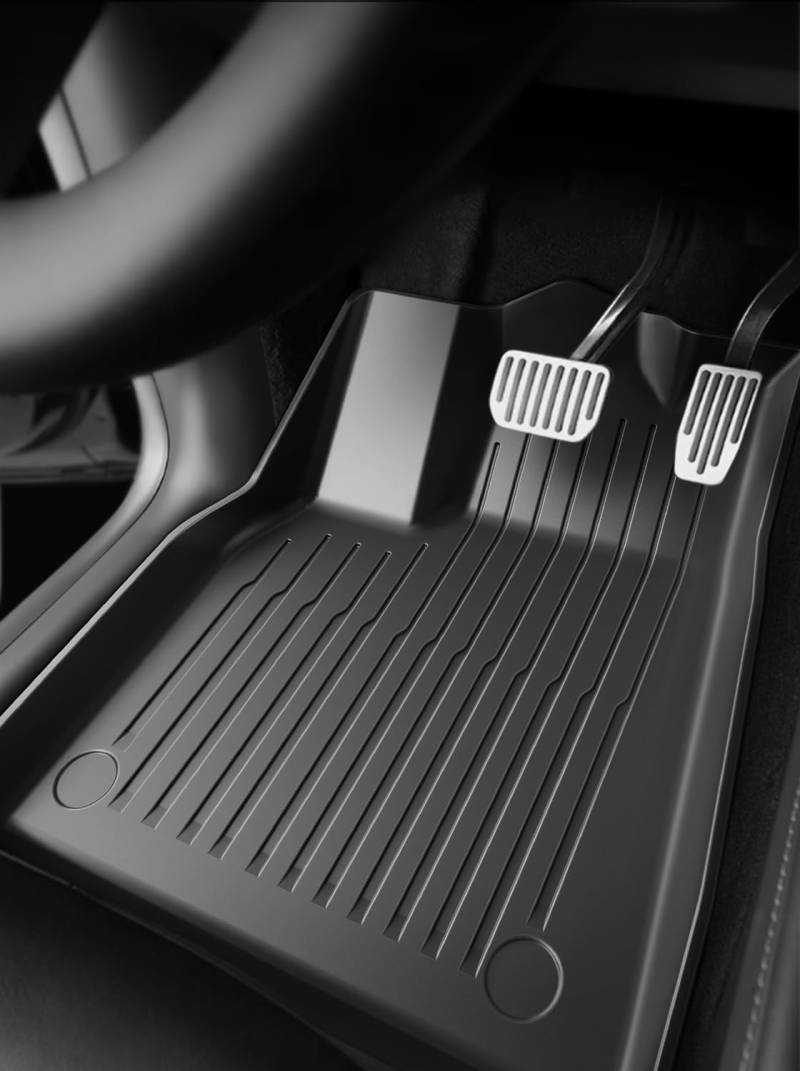 ASZSK 3 Stück Tesla Model Y Fußmatten, 3D TPE Material Allwetter-Fußmatten für Tesla Model Y 2021 2022 2023 2024, verschleißfest und schmutzabweisend, rutschfest und wasserdicht, Autozubehör von ASZSK