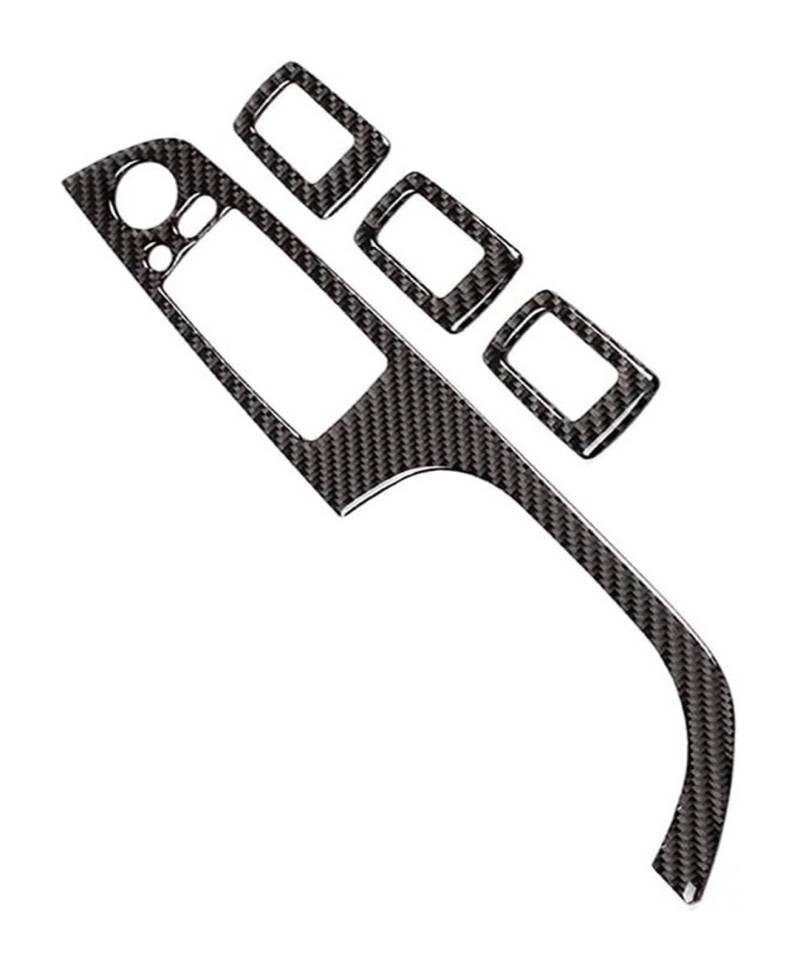Auto Elektrische Fensterschalter Für B&MW E90 3er-Serie 2005-2012 Autofensterschalter Hubfeldknopf Rahmenabdeckung Verkleidung Dekorative Aufkleber Innenraum Autoinnenaufkleber(Schwarz) von ATACDVDYEU