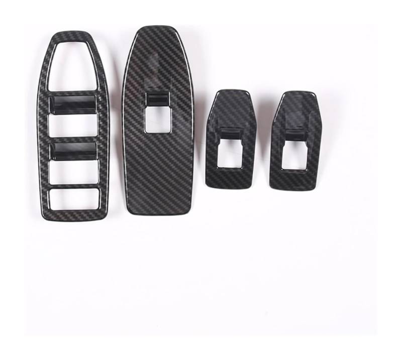 Auto Elektrische Fensterschalter Für B&MW X1 U11 2023 2024 Autofensterglas-Hebeknöpfe Rahmenverkleidungsaufkleber Auto-Innenaufkleber Auto-Innenausstattung(Carbon Fiber) von ATACDVDYEU