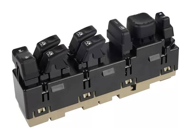 Auto Elektrische Fensterschalter Für H&ummer H2 2003-2006 Master-Fensterheber-Steuerschalter Vorne Mit Spiegel Und Modul 15883319 Lifter-Taste von ATACDVDYEU