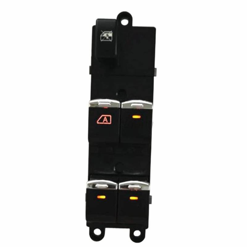 Auto Elektrische Fensterschalter Für N&issan Navara D40 2005-2010 25411-JD000-B 25401-EB30B-D Mit Verchromtem Elektrischem Fensterheberschalter(Main drive switch) von ATACDVDYEU