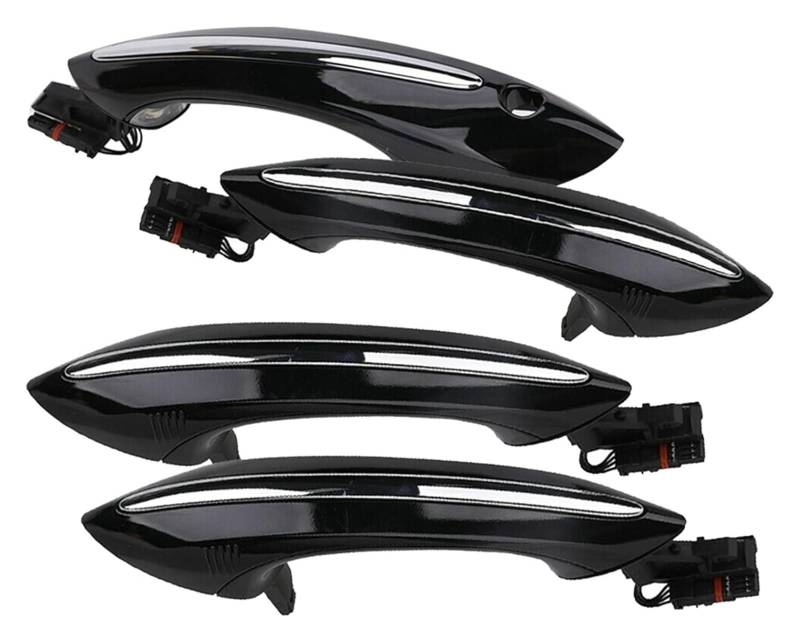Innentürgriff Auto Für 5 6 7 Serie F07 F10 F11 F06 F12 F13 F01 F02 Schwarz Außen Außen Komfort Zugang Türgriff Set von ATACDVDYEU