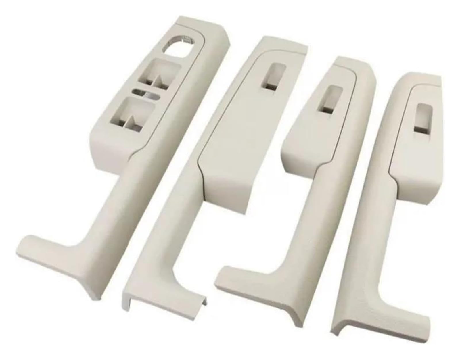 Innentürgriff Auto Für Superb 2008-2013 Vorne Hinten Innen Tür Griff Armlehne Rahmen Schalter Control Panel Trim 3TD867157(Beige Set) von ATACDVDYEU