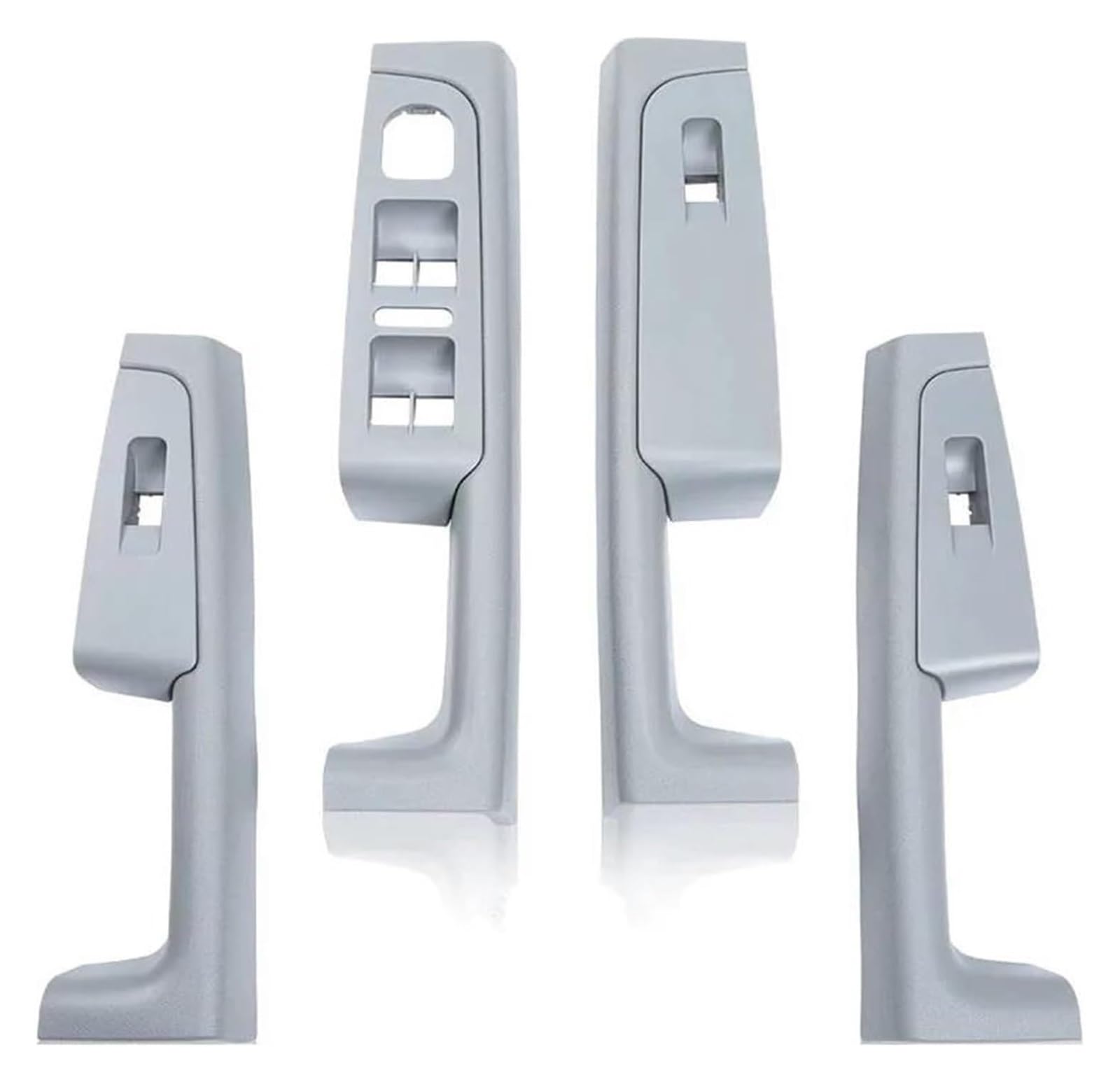 Innentürgriff Auto Für Superb 2008-2013 Vorne Hinten Innen Tür Griff Armlehne Rahmen Schalter Control Panel Trim 3TD867157(Grey Set) von ATACDVDYEU