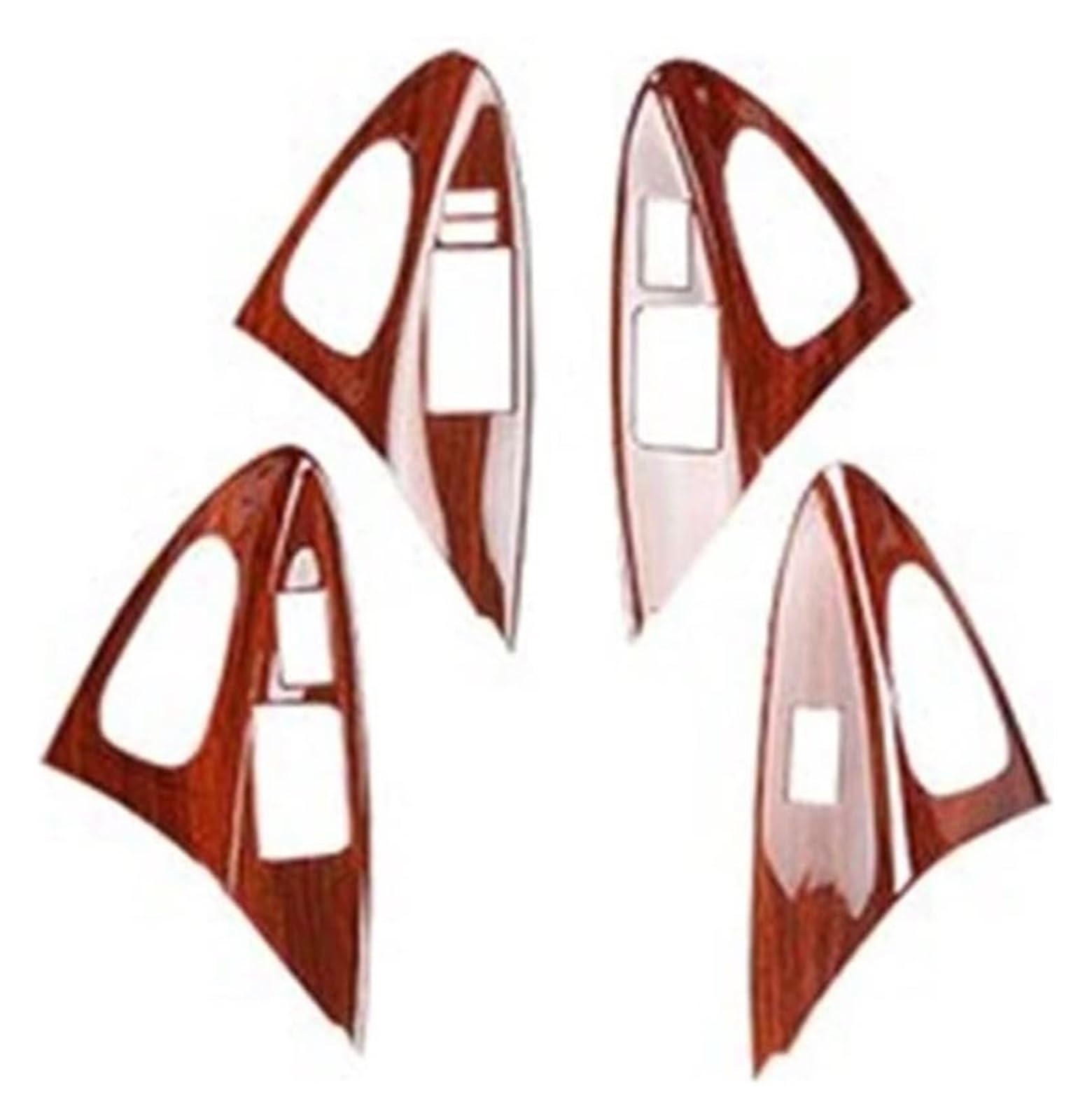 Innentürgriff Auto Für T&oyota Für Camry 2006-2011 4 Stücke ABS Innen Tür Armlehne Griff Abdeckung Trim Mahagoni Farbe(2) von ATACDVDYEU