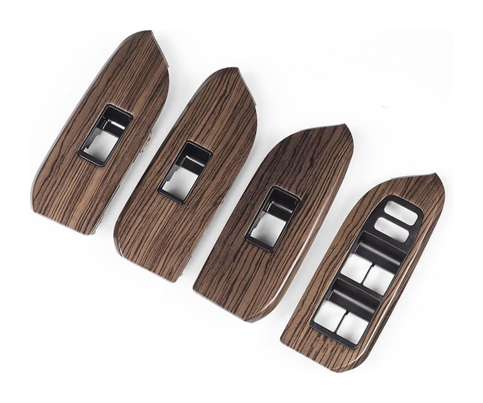 Innentürgriff Auto Für T&oyota Für Land Cruiser Für Prado 150 Lc150 2010-2021 Innendekoration Holzstruktur Türgriffknopf Zubehör(Dark B) von ATACDVDYEU