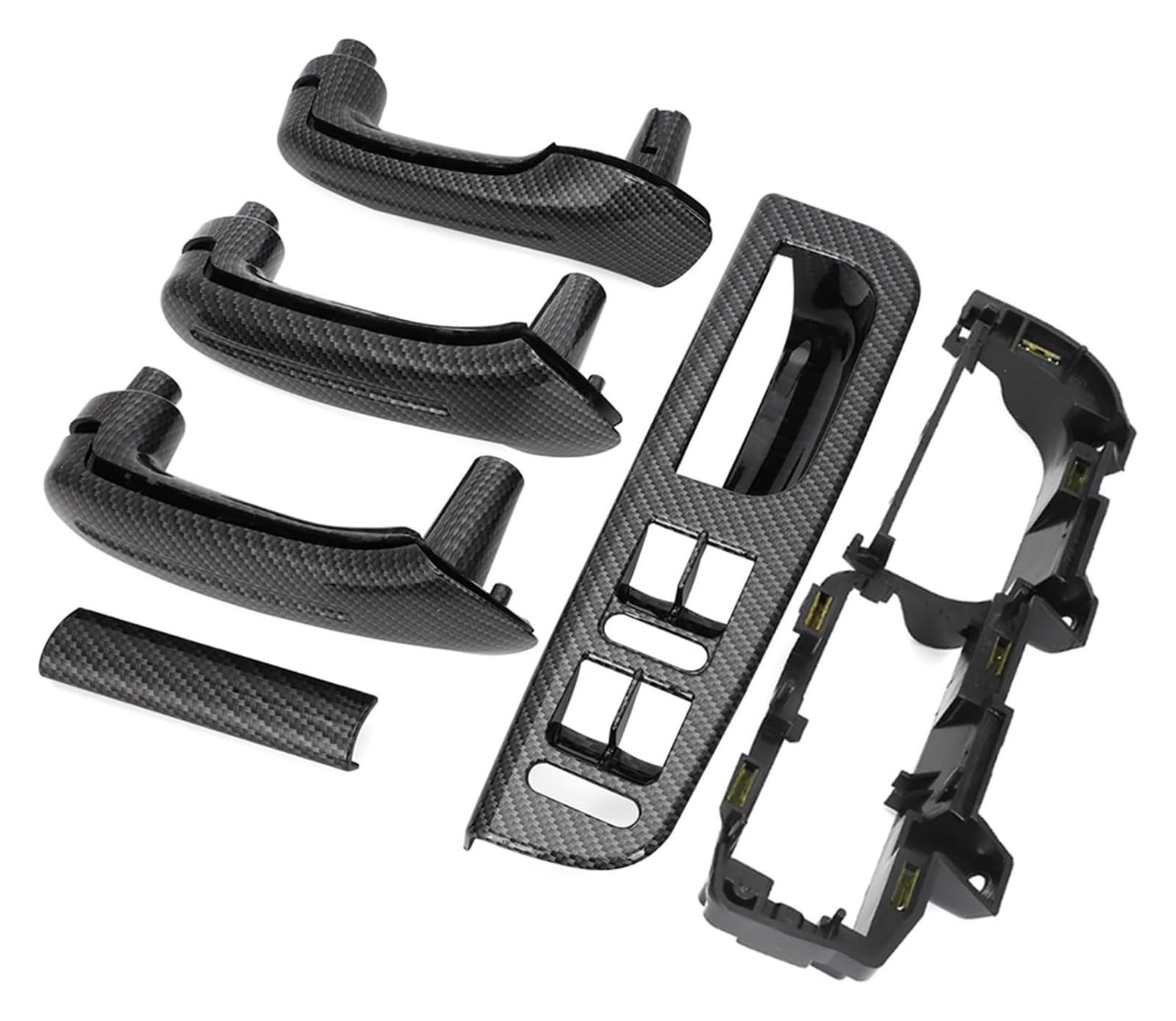 Innentürgriff Auto Für VW Für B&ORA Für G&olf Für J&etta 1999-2004 Carbon Fiber Innen Haltegriff Innen Türgriff Tür Armlehne(Left 4door 6pcs) von ATACDVDYEU