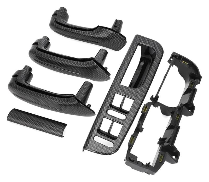 Innentürgriff Auto Für VW Für B&ORA Für G&olf Für J&etta 1999-2004 Carbon Fiber Innen Haltegriff Innen Türgriff Tür Armlehne(Left 4door 6pcs) von ATACDVDYEU
