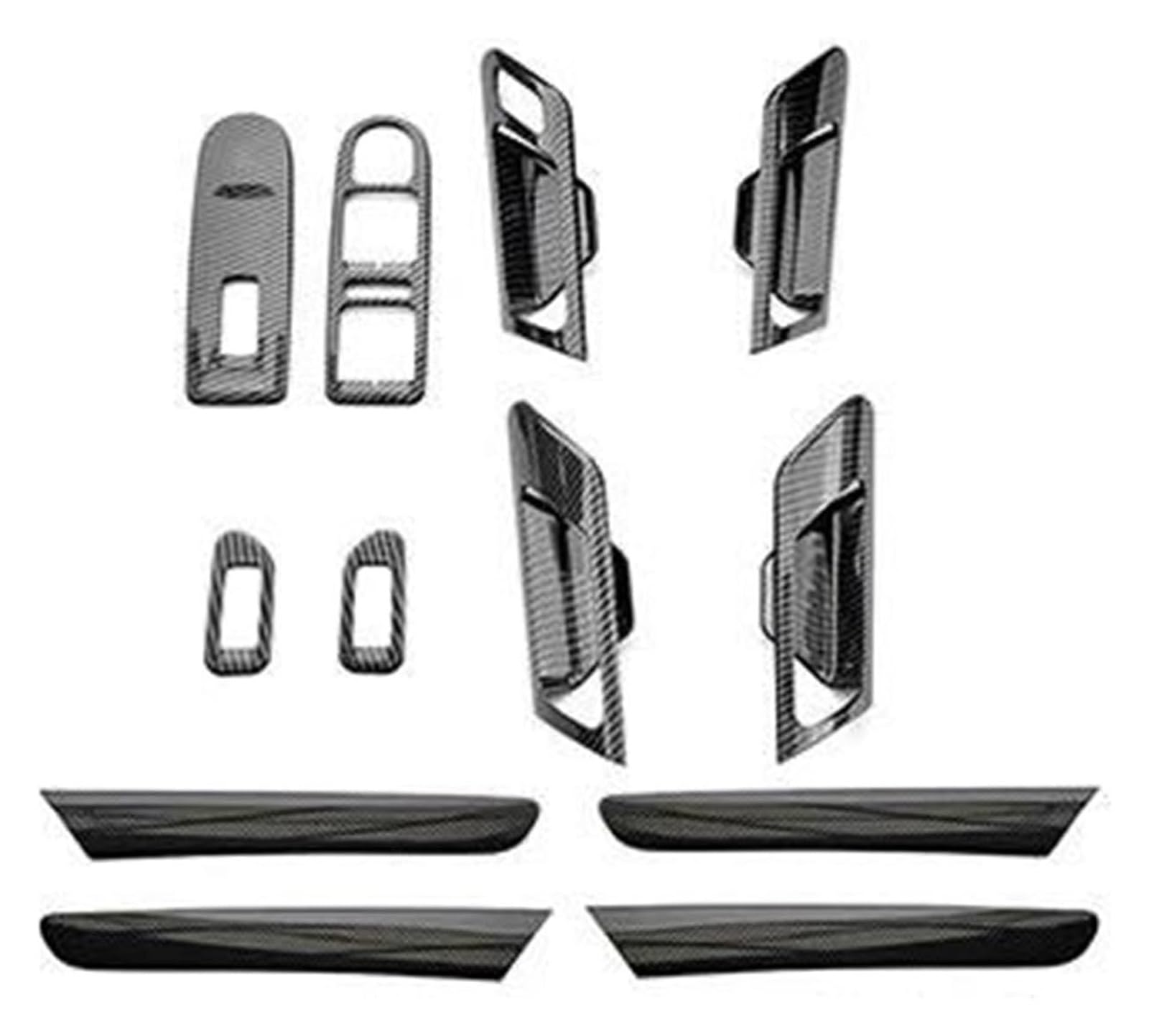 Innentürgriff Auto Für VW Für G&olf 6 2008-2012 MK6 Auto Fenster Control Tür Griff Panel Abdeckung Moulding Trim(Lhd Style a B D) von ATACDVDYEU
