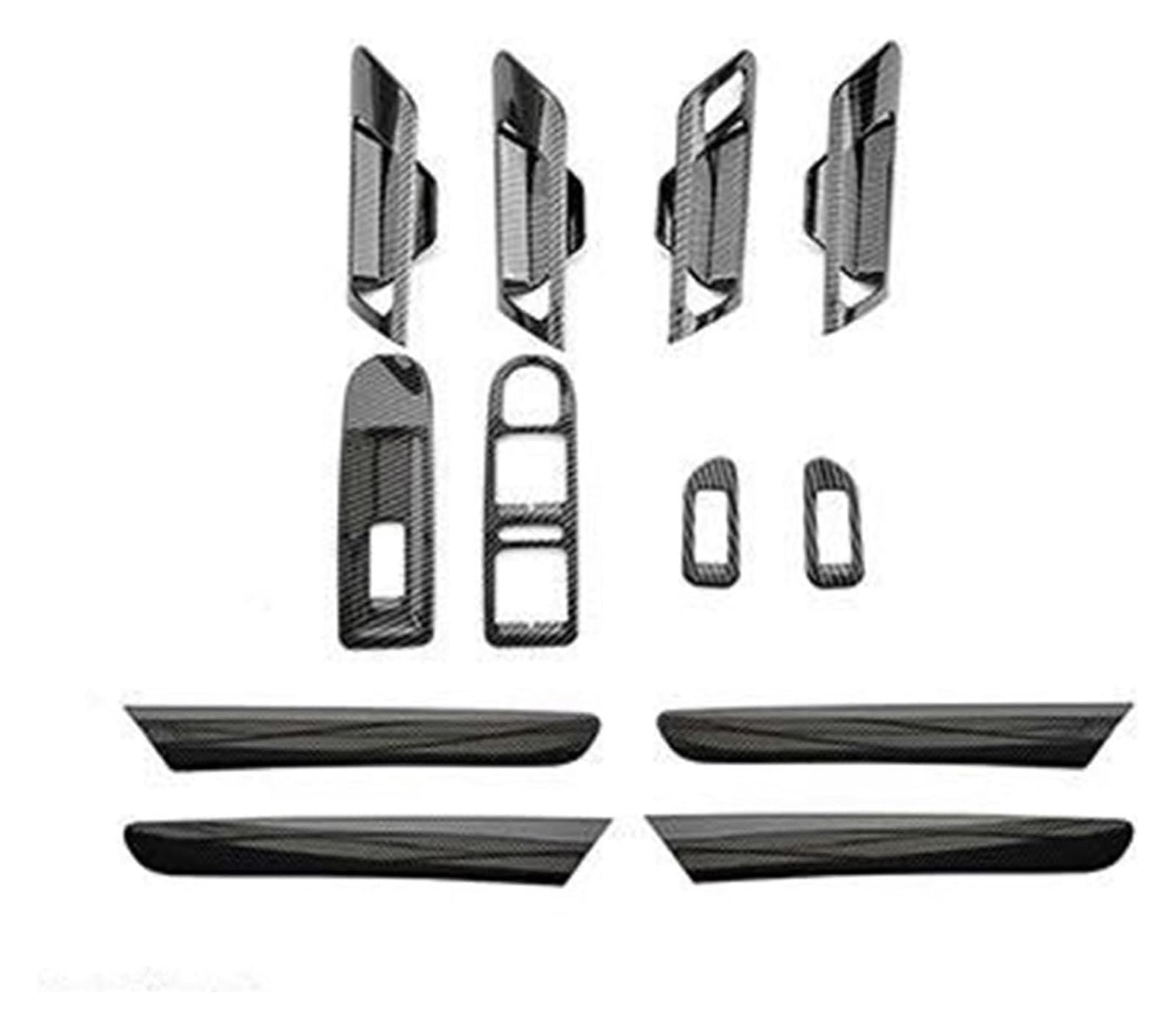 Innentürgriff Auto Für VW Für G&olf 6 2008-2012 MK6 Auto Fenster Control Tür Griff Panel Abdeckung Moulding Trim(Rhd Style a C D) von ATACDVDYEU