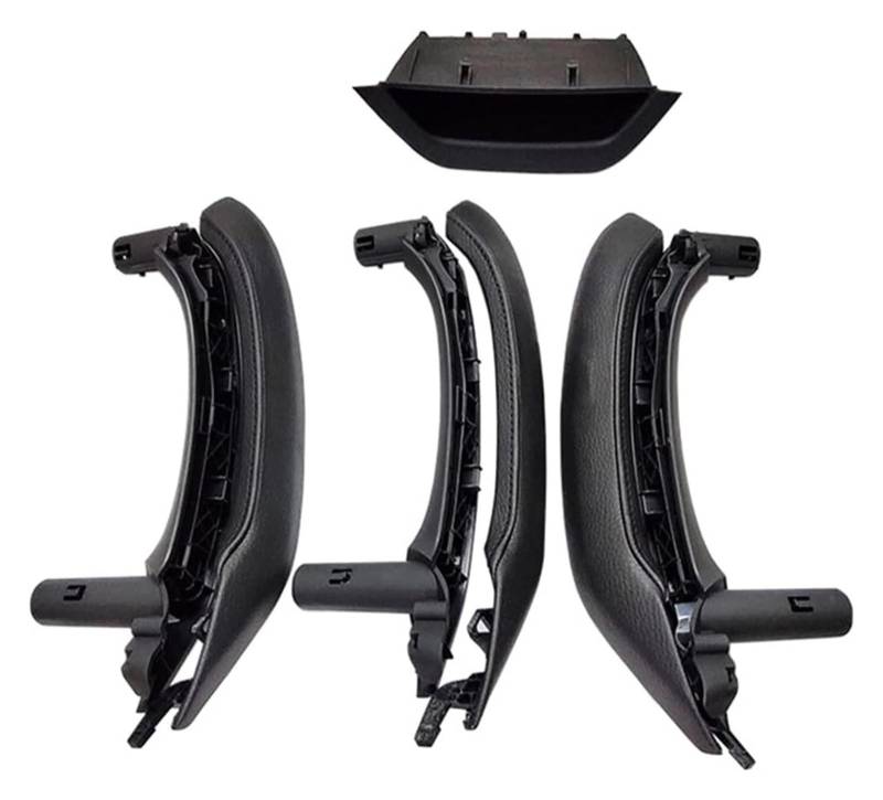 Innentürgriff Auto Für X3 X4 F25 F26 2010-2016 LHD RHD Innen Beifahrertürgriff Lederabdeckung Baugruppe(Rhd 7pcs Set Black) von ATACDVDYEU