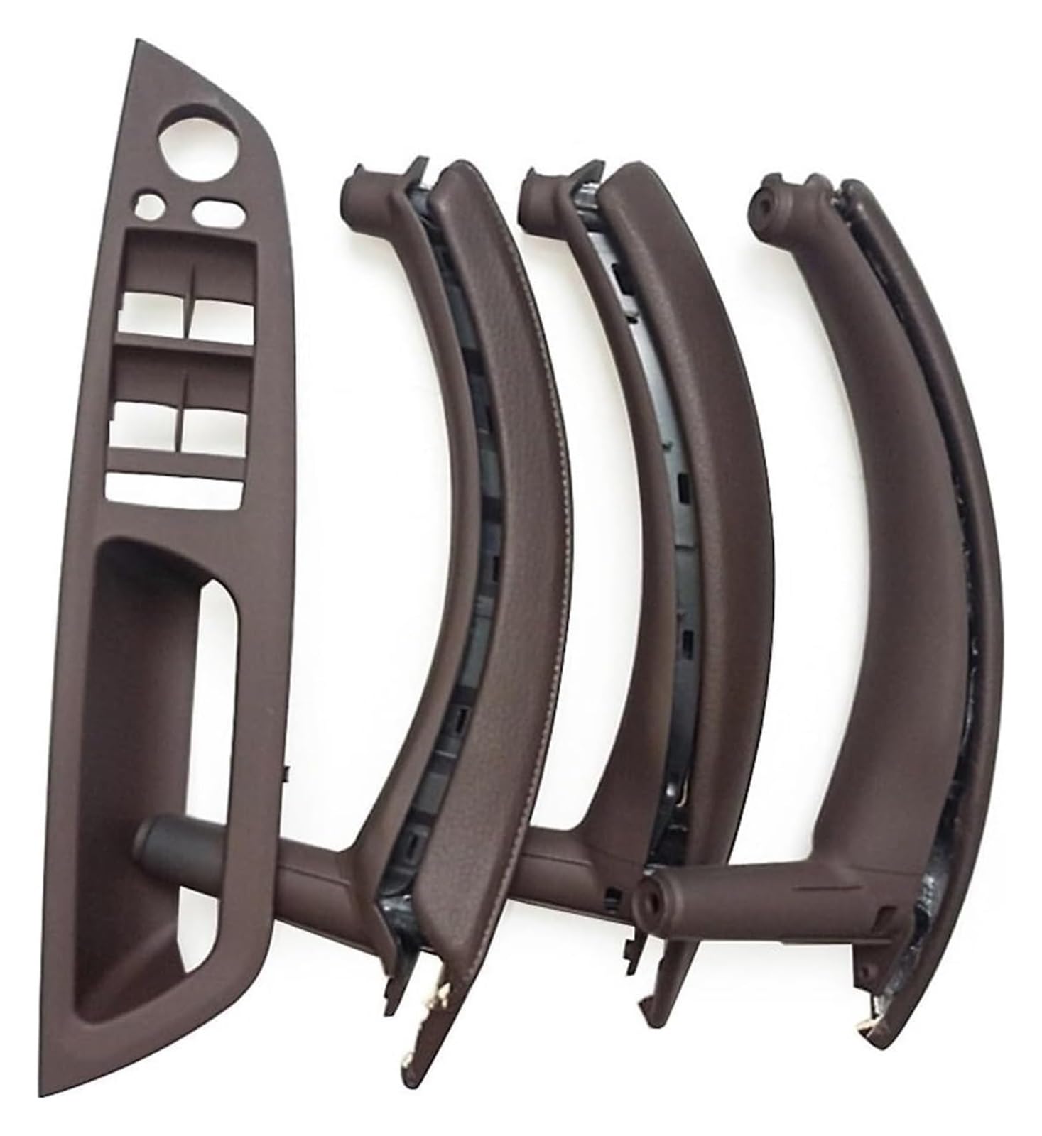 Innentürgriff Auto Für X5 X6 E70 E71 E72 2007-2013 Innenverkleidung Pull Trim Leder Außenbezug Set(Lhd Moka 7pcs Set) von ATACDVDYEU