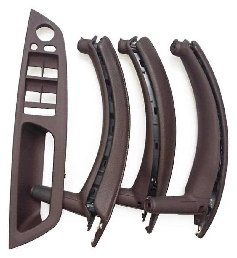 Innentürgriff Auto Für X5 X6 E70 E71 E72 2007-2013 Innenverkleidung Pull Trim Leder Außenbezug Set(Lhd Moka 7pcs Set) von ATACDVDYEU