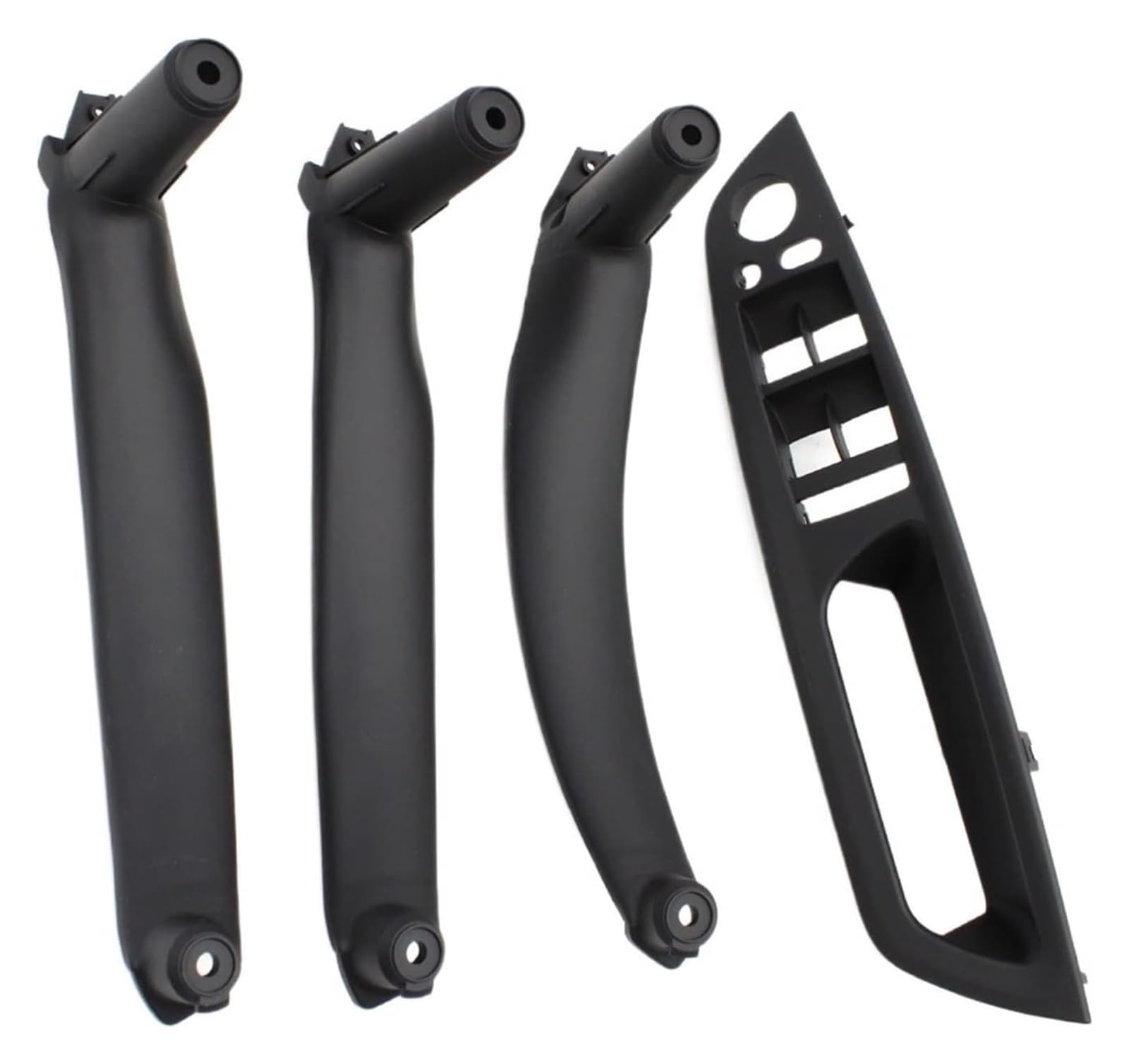 Innentürgriff Auto Für X5 X6 E70 E71 E72 2007-2013 RHD Rechtslenker Innentür Armlehne Leder Zuggriff Komplettset(Rhd Black 4pcs) von ATACDVDYEU