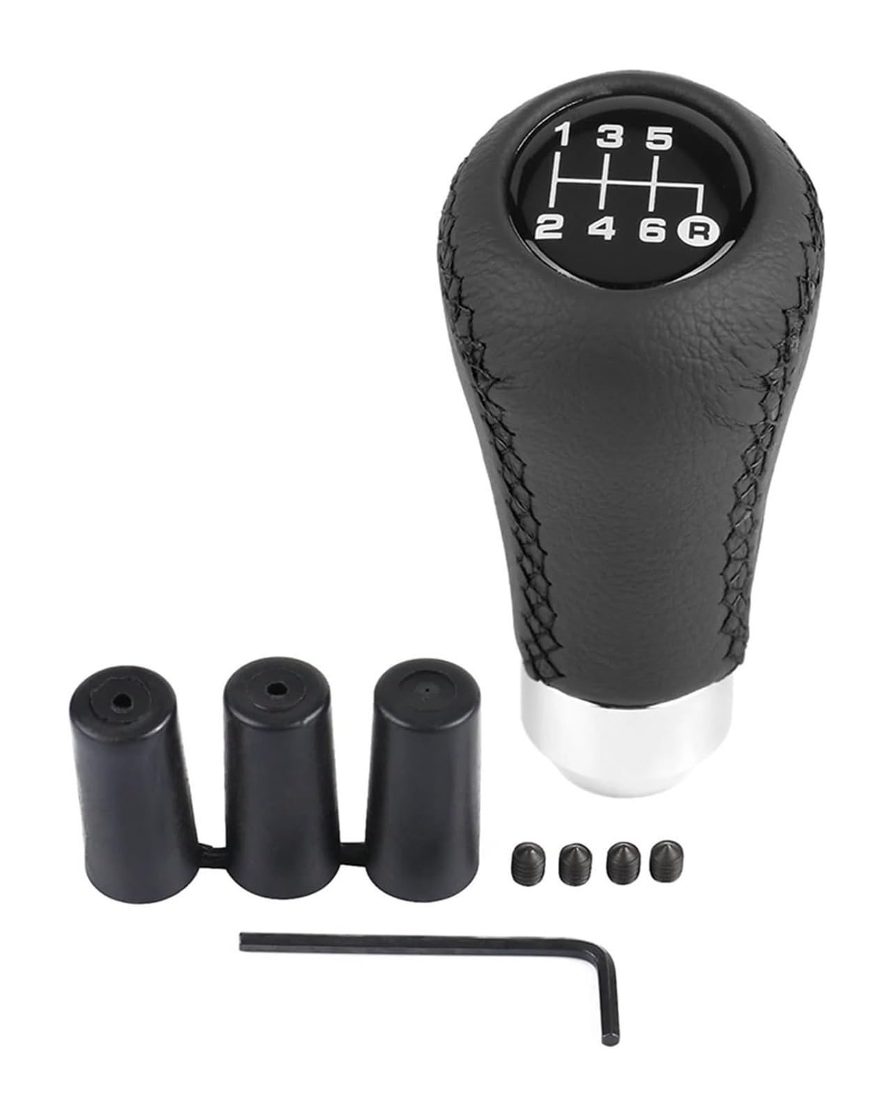 Manueller Schaltkopf Auto Schaltknauf Universal 6 Geschwindigkeit Shifter Stick Kopf Mit 3 Schläuche Kappe Manueller Schaltkopf Auto Schaltknauf Universal 6 Geschwindigkeit Shifter Stick Kopf Mit 3 Schläuche Kappe von ATACDVDYEU