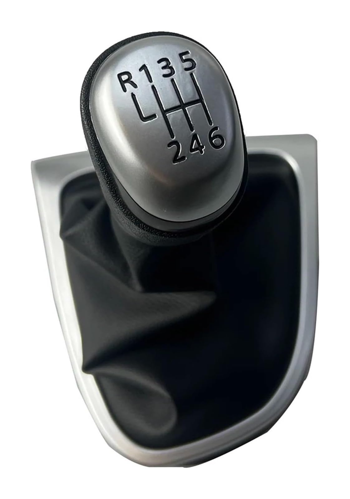 Manueller Schaltkopf Für Clio 4 IV 2012-2019 Schaltknauf Gamasche Boot Cover Case 5/6 Geschwindigkeit Stick Wechselkopf Getriebe Staubkappe Auto(Matt 6 Speed) von ATACDVDYEU