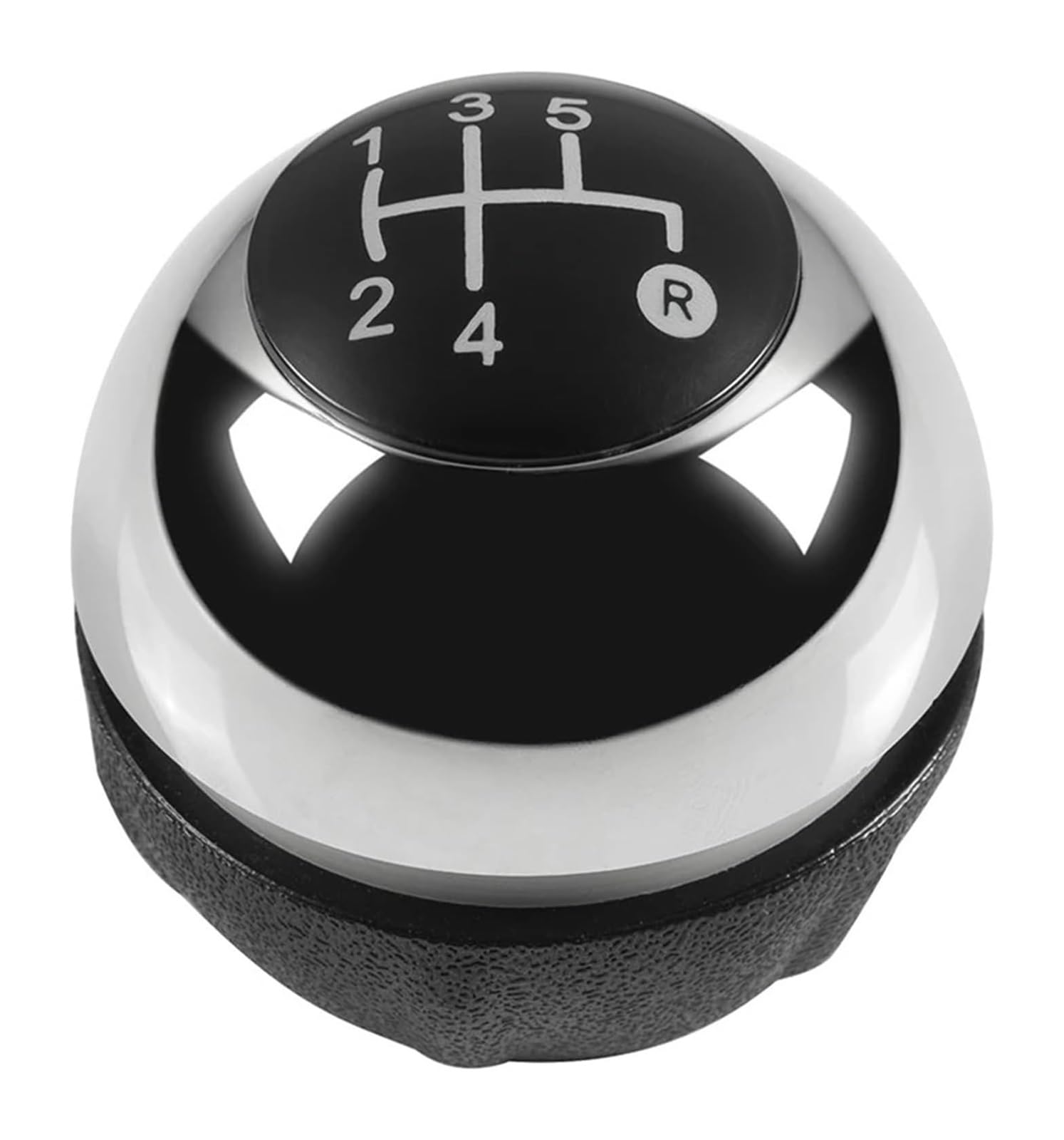 Manueller Schaltkopf Für FIAT 500 500C 2007-2018 5/6-Gang-Auto-Schaltknauf-Hebelkopf Handball-Schaltknaufkappe Schaltknauf(5 Speed Chrome) von ATACDVDYEU