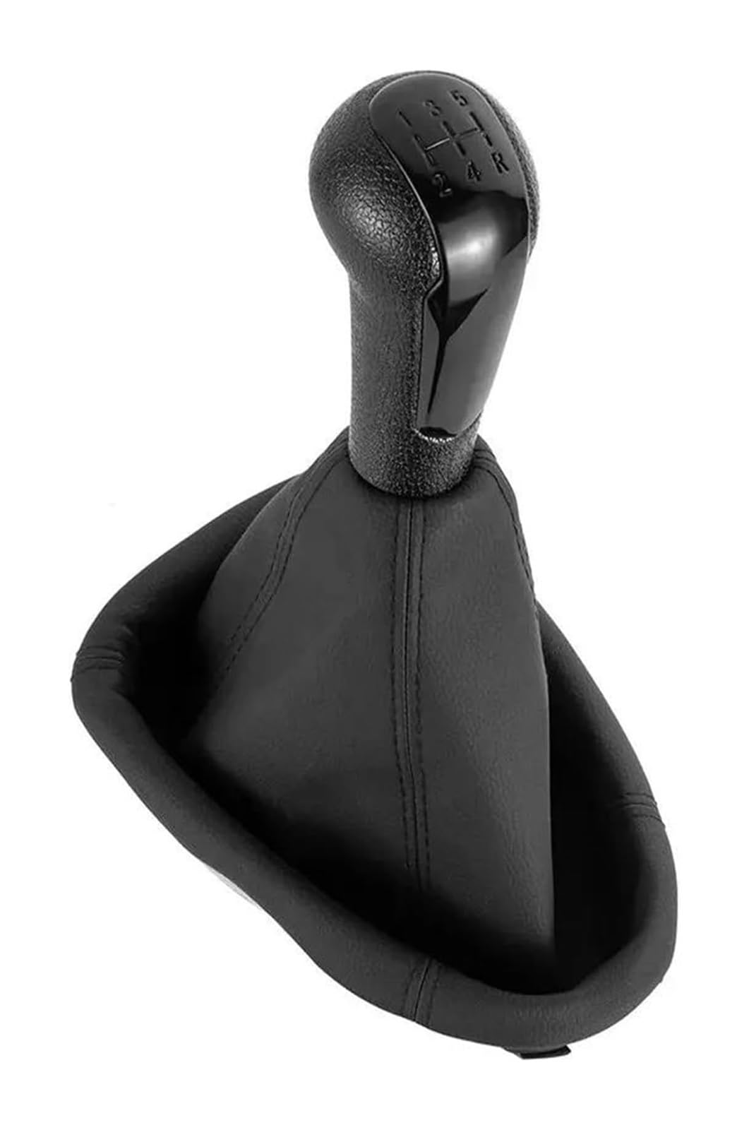 Manueller Schaltkopf Für Holden Für Barina Für Spark M300 2011 2012 2013 2014 2015 5-Gang-Schaltgetriebe Schaltknauf Auto Leder Kofferraumabdeckung(Schwarz,Gear knob boot) von ATACDVDYEU