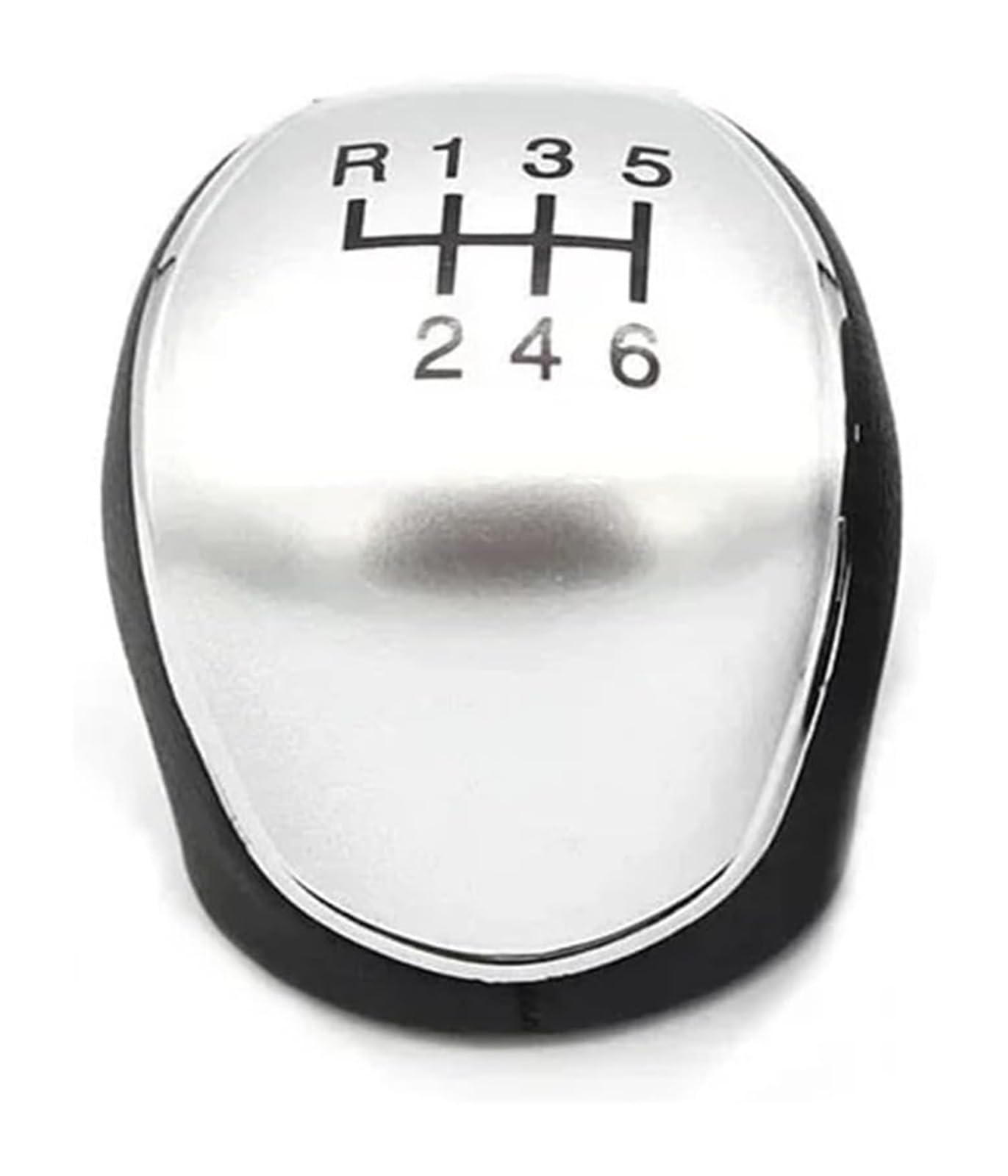 Manueller Schaltkopf Für Mondeo Für Mk4 IV 2007-2014 12mm Schaltknauf Gamasche Boot Hebel Griff Kopf Staubdichte Abdeckkappe Auto(6 Speed Silver Knob) von ATACDVDYEU
