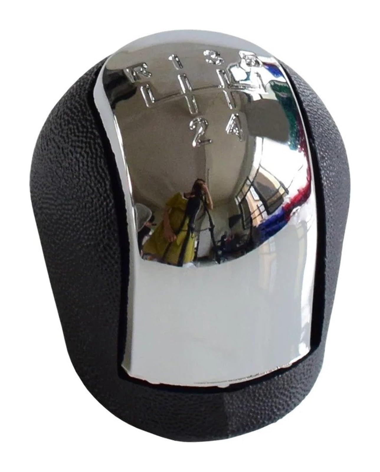 Manueller Schaltkopf Für O&pel Für Vauxhall Für Vectra C Für Vectra B Chrom Leder Auto Schaltknauf Hebel Gaitor Boot Cove Cap(R-5-speed-hand) von ATACDVDYEU