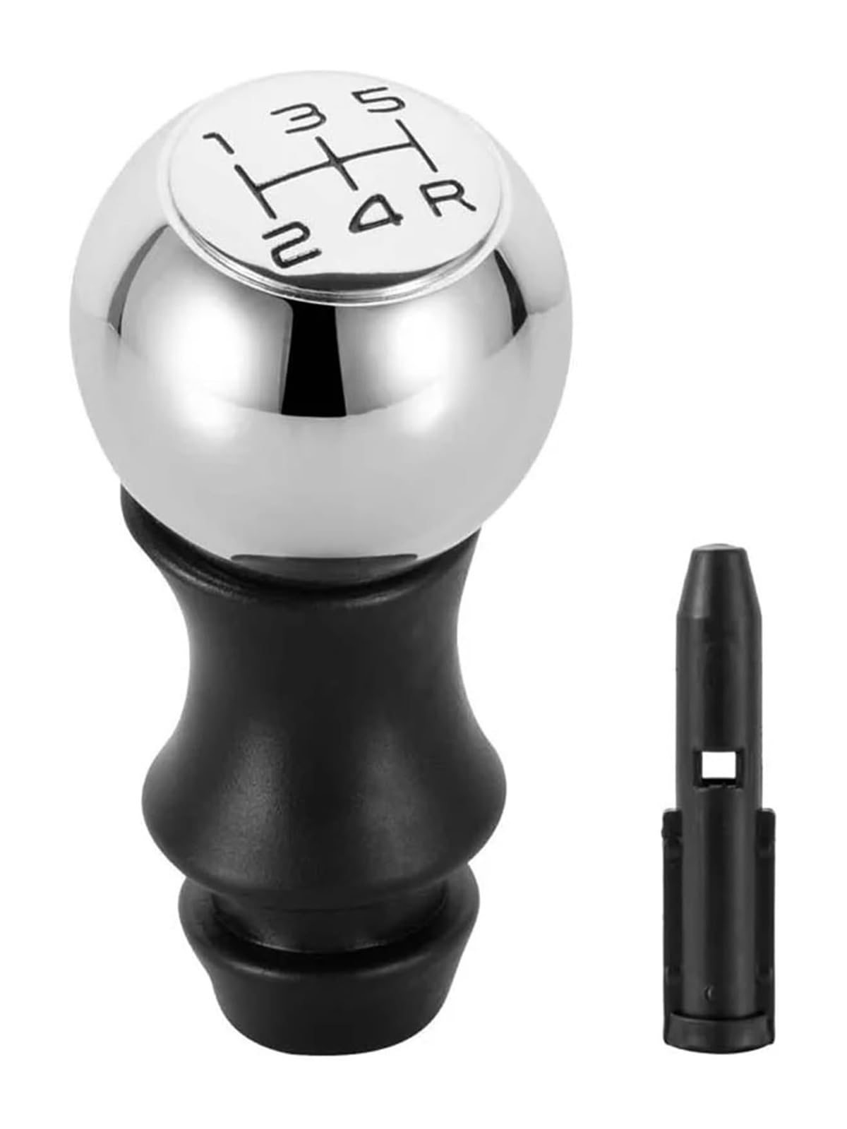 Manueller Schaltkopf Für P&eugeot 106 206 306 406 107 207 5-Gang-Schaltknauf Hebel Shifter Stick Cap Car(Black R) von ATACDVDYEU
