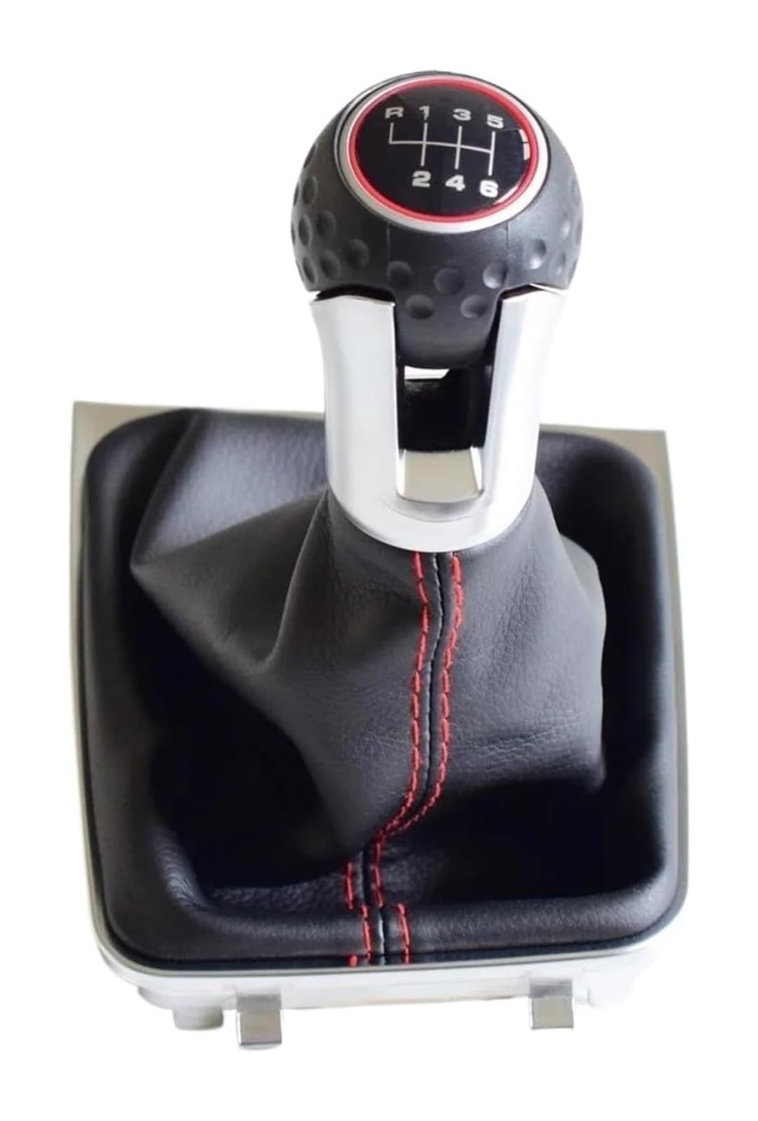 Manueller Schaltkopf Für VW Für G&olf 7 A7 MK7 Für GTI GTD 2013 2014 2015 2016 2017 2018 Auto 5/6 Gang Schalthebel Level Schaltknauf Mit Ledermanschette LHD(6 speed) von ATACDVDYEU