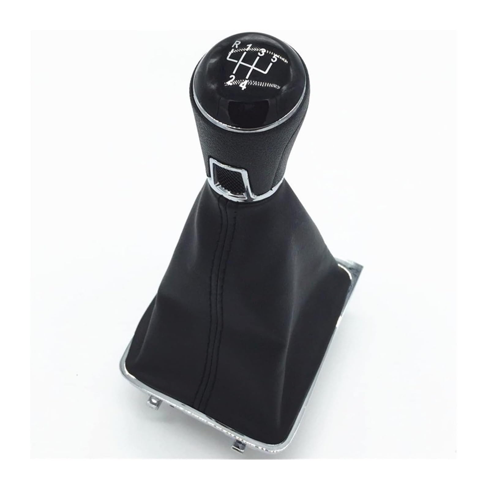 Manueller Schaltkopf Für VW Für P&assat B7 2011 2012 2013 2014 2015 Autozubehör Handbuch 5/6-Gang-Styling-Schaltknauf Stift Gamasche Kofferraumabdeckung Gehäusekragen(Combo 5 Speed) von ATACDVDYEU