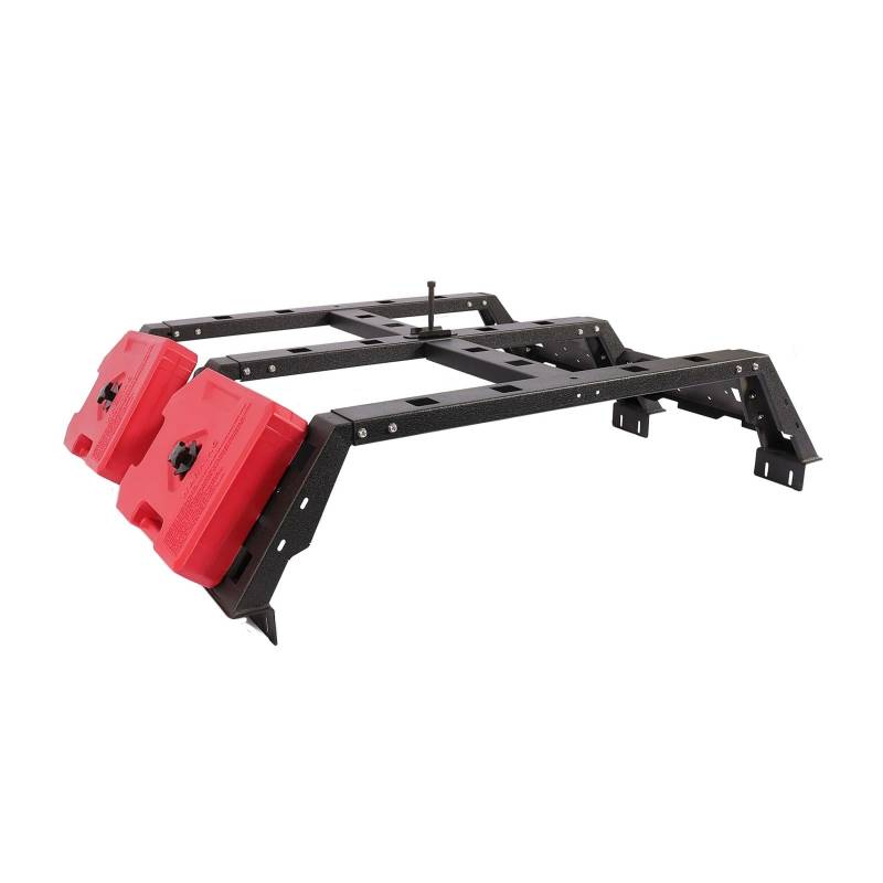 ATATKRT 13,7" High Overland Bed Rack Truck Cargo Carrier Kompatibel mit Toyota Tacoma 2005-2019, Truck Bed Rack Strukturiertes Schwarz von ATATKRT