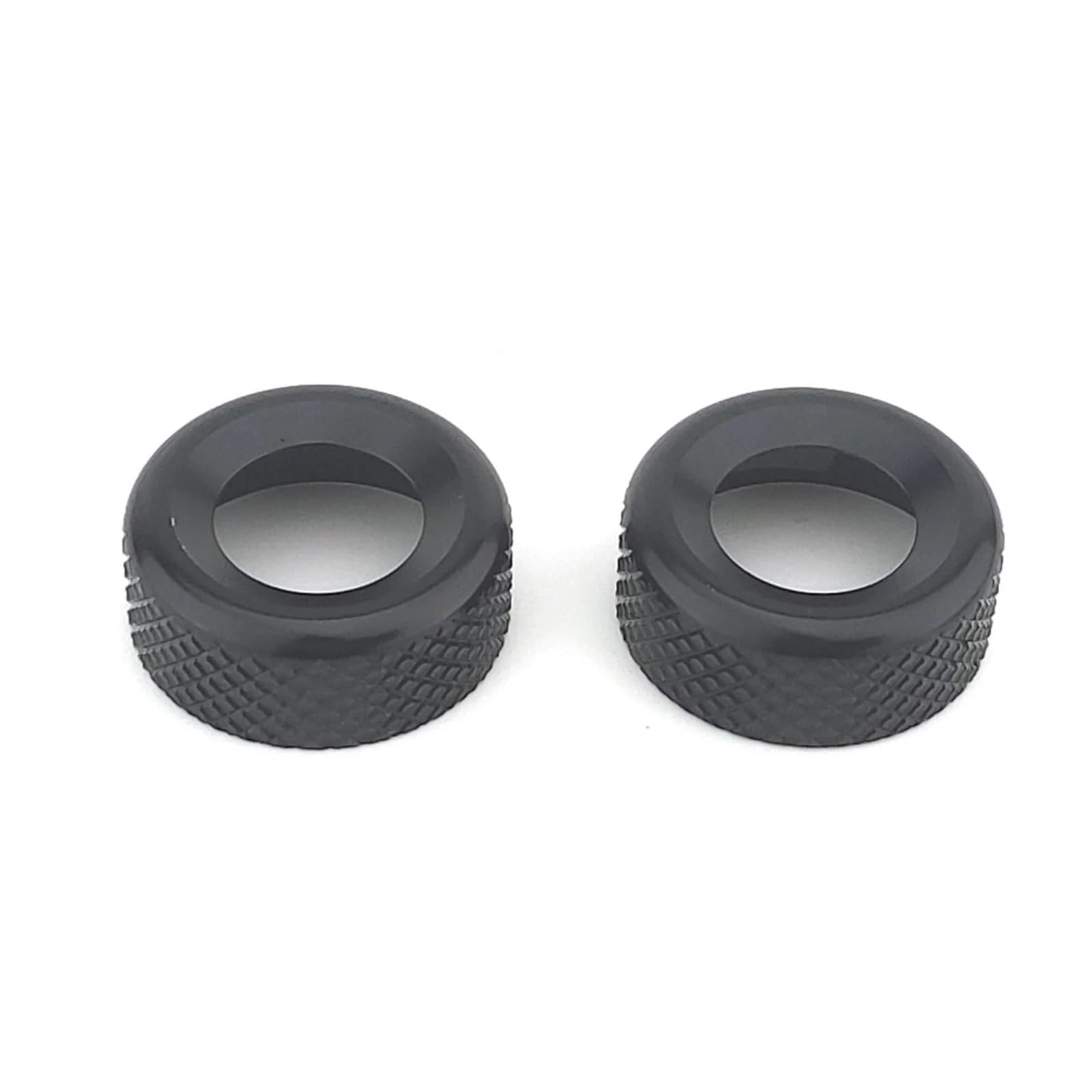ATATKRT 2 STÜCKE Aluminium Zentrale AC Klimaanlage Einstellknopf Ring Abdeckung Trim Kompatibel for Kia Sportage NQ5 2022-2024 Innen zubehör(S) von ATATKRT