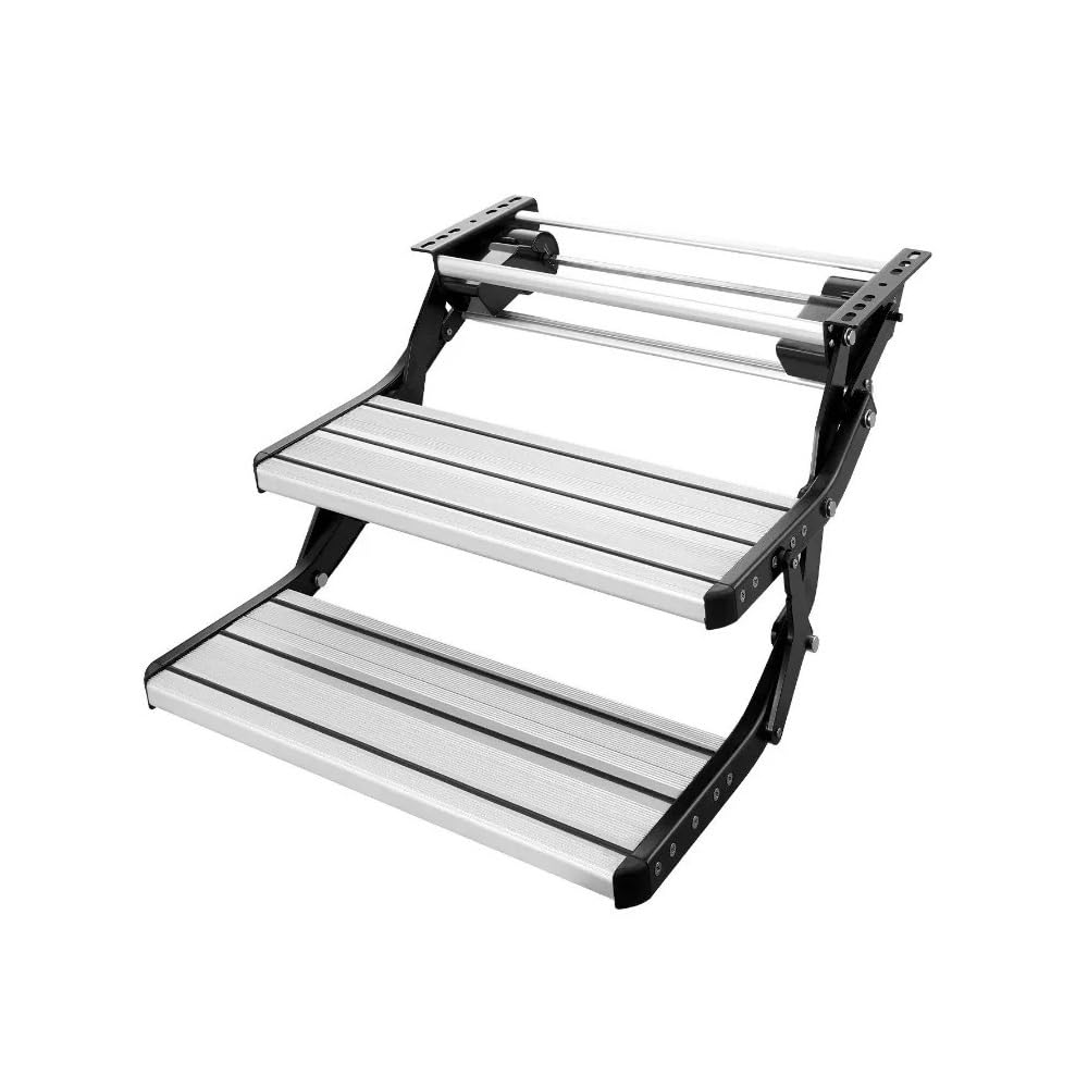ATATKRT 2-stufige elektrische einziehbare Wohnmobiltreppe, DC 12 V, automatisch einklappbar, 200 kg Tragkraft, rutschfeste Stufen aus Aluminiumlegierung for Wohnmobile und Wohnwagen ATATKRT 2-stufige elektrische einziehbare Wohnmobiltreppe, DC 12 V, automatisch einklappbar, 200 kg Tragkraft, rutschfeste Stufen aus Aluminiumlegierung for Wohnmobile und Wohnwagen von ATATKRT