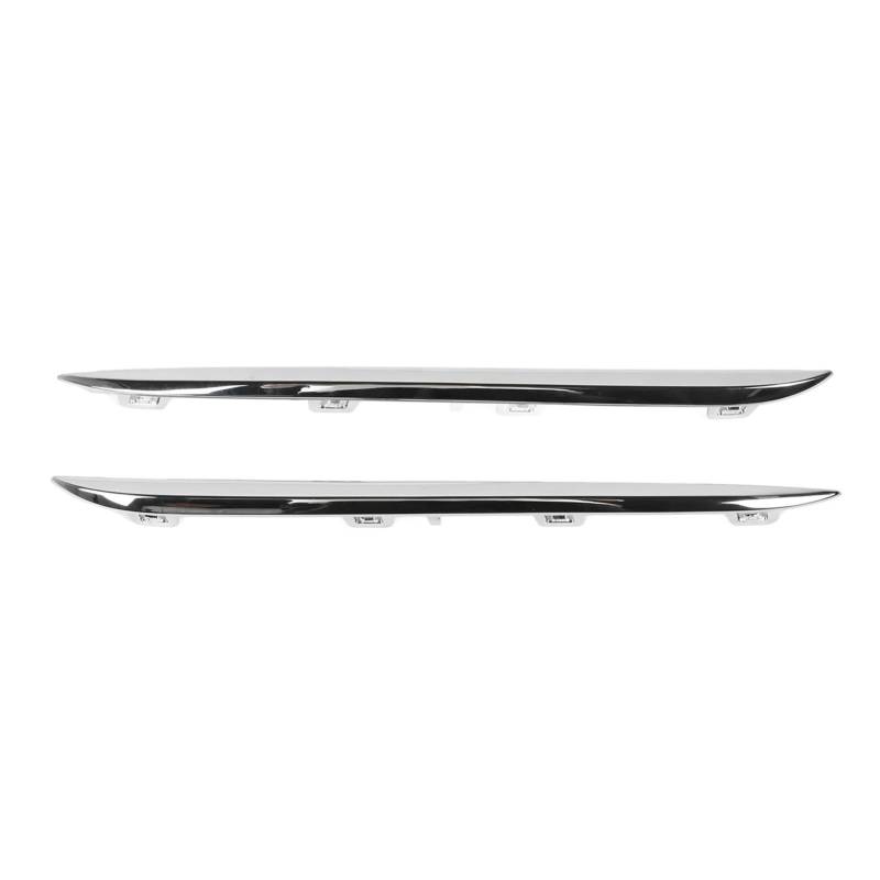 ATATKRT 2-teilige Chrom-Seitenleisten for die hintere Stoßstange, kompatibel mit Benz C-Klasse W205 Standard vor dem Facelift 2015 2016 2017 2018, Antikollisions-Fahrzeugmodifikation von ATATKRT