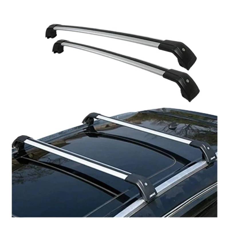 ATATKRT 2-teilige Dachgepäckträger-Querstangen | Hochleistungs-Aluminium-Querstangen, kompatibel mit Zeekr 7X, mit T-Nut und abschließbarem Design(Silver Black) von ATATKRT
