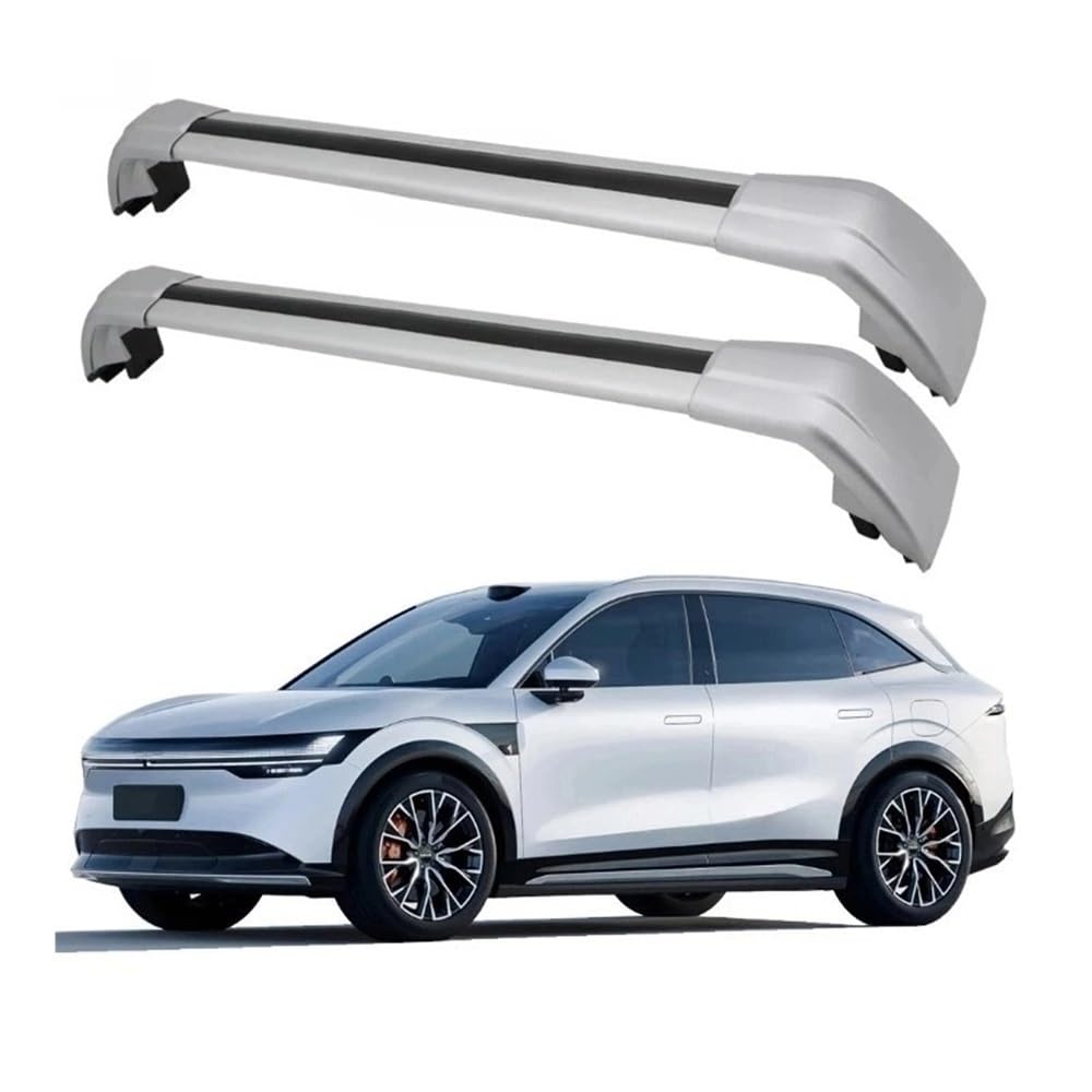 ATATKRT 2-teilige Dachgepäckträger-Querstangen | Hochleistungs-Aluminium-Querstangen, kompatibel mit Zeekr 7X, mit T-Nut und abschließbarem Design(Silvery) von ATATKRT