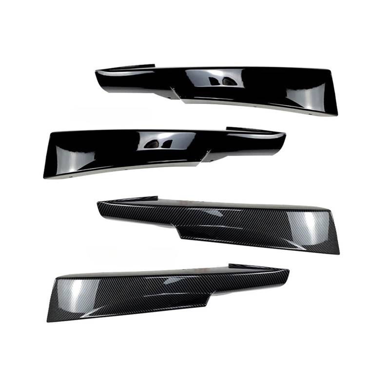 ATATKRT 2x 2005 bis 2012 Kompatibel for BMW 3er E90 E91 320i 330i M-Tech-Stil Frontstoßstange Seitensplitterabdeckung Lippenspoiler Nebelscheinwerferabdeckung Kollisionsschutz Kfz-Modifikation(Gloss B von ATATKRT