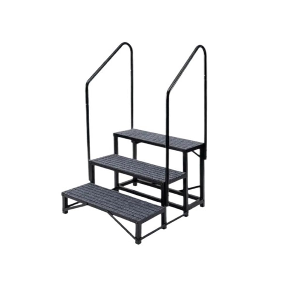 ATATKRT 3-stufige Wohnmobiltreppe mit doppeltem Handlauf – Robuste Wohnmobiltreppe for Wohnmobil, Whirlpool, Anhänger und Veranda mit rutschfesten Matten ATATKRT 3-stufige Wohnmobiltreppe mit doppeltem Handlauf – Robuste Wohnmobiltreppe for Wohnmobil, Whirlpool, Anhänger und Veranda mit rutschfesten Matten von ATATKRT