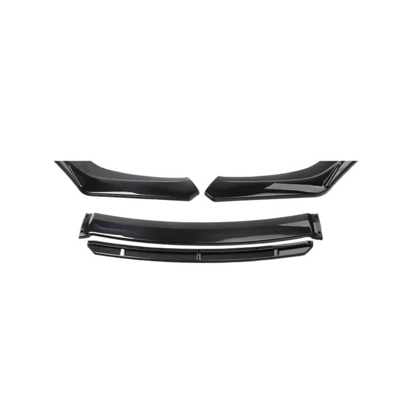 ATATKRT 3-teiliges Auto-Frontstoßstangen-Unterlippen-Universalzubehör Body Kits Front Blade Guard Protector Cover Standard-Autoteile Tuning Anti-Kollisions-Automodifikation(Black A) von ATATKRT