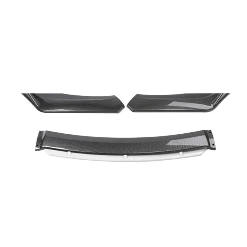 ATATKRT 3-teiliges Auto-Frontstoßstangen-Unterlippen-Universalzubehör Body Kits Front Blade Guard Protector Cover Standard-Autoteile Tuning Anti-Kollisions-Automodifikation(Carbon White A) von ATATKRT