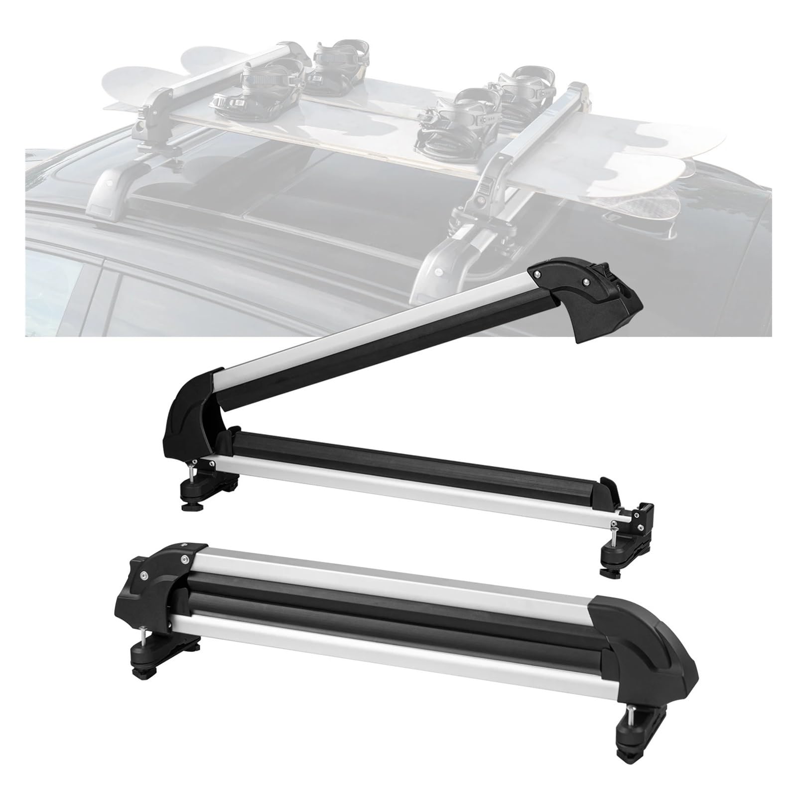 ATATKRT 31,7 Zoll großer Universal-Skiträger for Autodächer, passend for die meisten Querträger, Aluminium-Snowboard-Skiträger mit Schloss und Gummipolsterung, robuste Dachreling mit Diebstahlschutz ATATKRT 31,7 Zoll großer Universal-Skiträger for Autodächer, passend for die meisten Querträger, Aluminium-Snowboard-Skiträger mit Schloss und Gummipolsterung, robuste Dachreling mit Diebstahlschutz von ATATKRT