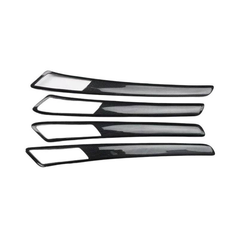 ATATKRT 4 Teile/Satz Auto Innen Tür Griff Schüssel Streifen Trim Auto Styling Form Kompatibel for VW Golf 7 2014-2018(CF Black) von ATATKRT