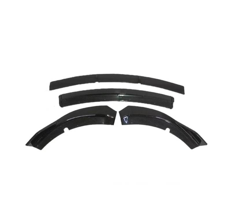 ATATKRT 4 stücke Auto Front Stoßstange Lip Spoiler Splitter Körper Kit Kompatibel for Dodge Charger SRT 2015-2020 Anti-Kollision Automotive Modifikation(Carbon Fiber look) von ATATKRT