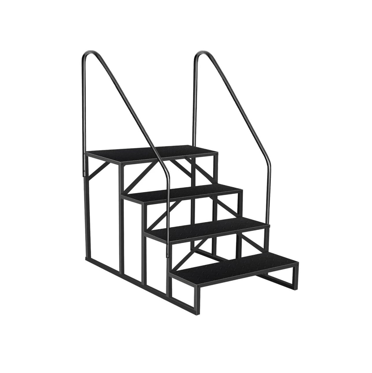 ATATKRT 4-stufige Wohnmobiltreppe mit 2 Handläufen | Update 3.0 Wohnmobiltreppe for den Außenbereich mit Anti-Rutsch-Pedalen | Außentreppe for Wohnwagen | Robust ATATKRT 4-stufige Wohnmobiltreppe mit 2 Handläufen | Update 3.0 Wohnmobiltreppe for den Außenbereich mit Anti-Rutsch-Pedalen | Außentreppe for Wohnwagen | Robust von ATATKRT