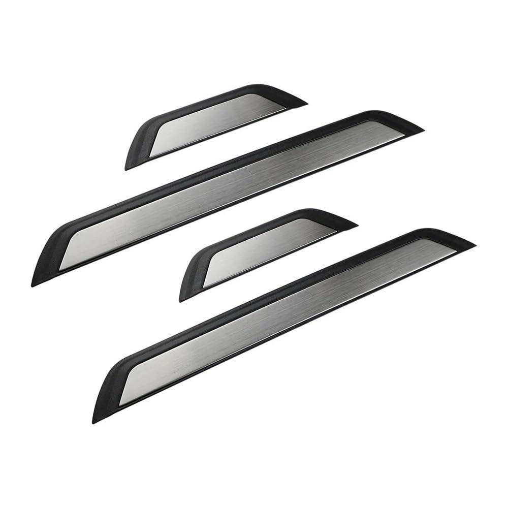 ATATKRT 4-teiliger Edelstahl-Türschwellen-Verschleißplatten-Trimm-Kick-Pedalschutz, kompatibel mit Toyota C-HR CHR 2016–2020 2021 2022 2023, Autozubehör von ATATKRT