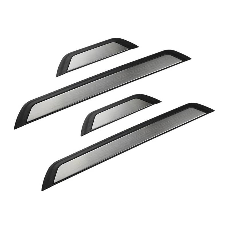 ATATKRT 4-teiliger Edelstahl-Türschwellen-Verschleißplatten-Trimm-Kick-Pedalschutz, kompatibel mit Toyota C-HR CHR 2016–2020 2021 2022 2023, Autozubehör von ATATKRT
