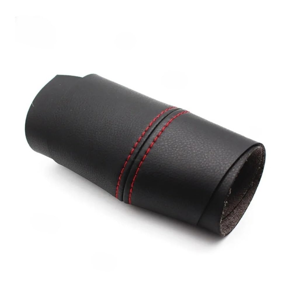 ATATKRT 4-teiliges Auto-Innentürverkleidungs-Abdeckungsset aus Mikrofaserleder for Fließheck/Limousine, kompatibel mit VW Polo 2004 2005 2006 2007 2008–2011(Black-red line,Sedan) von ATATKRT