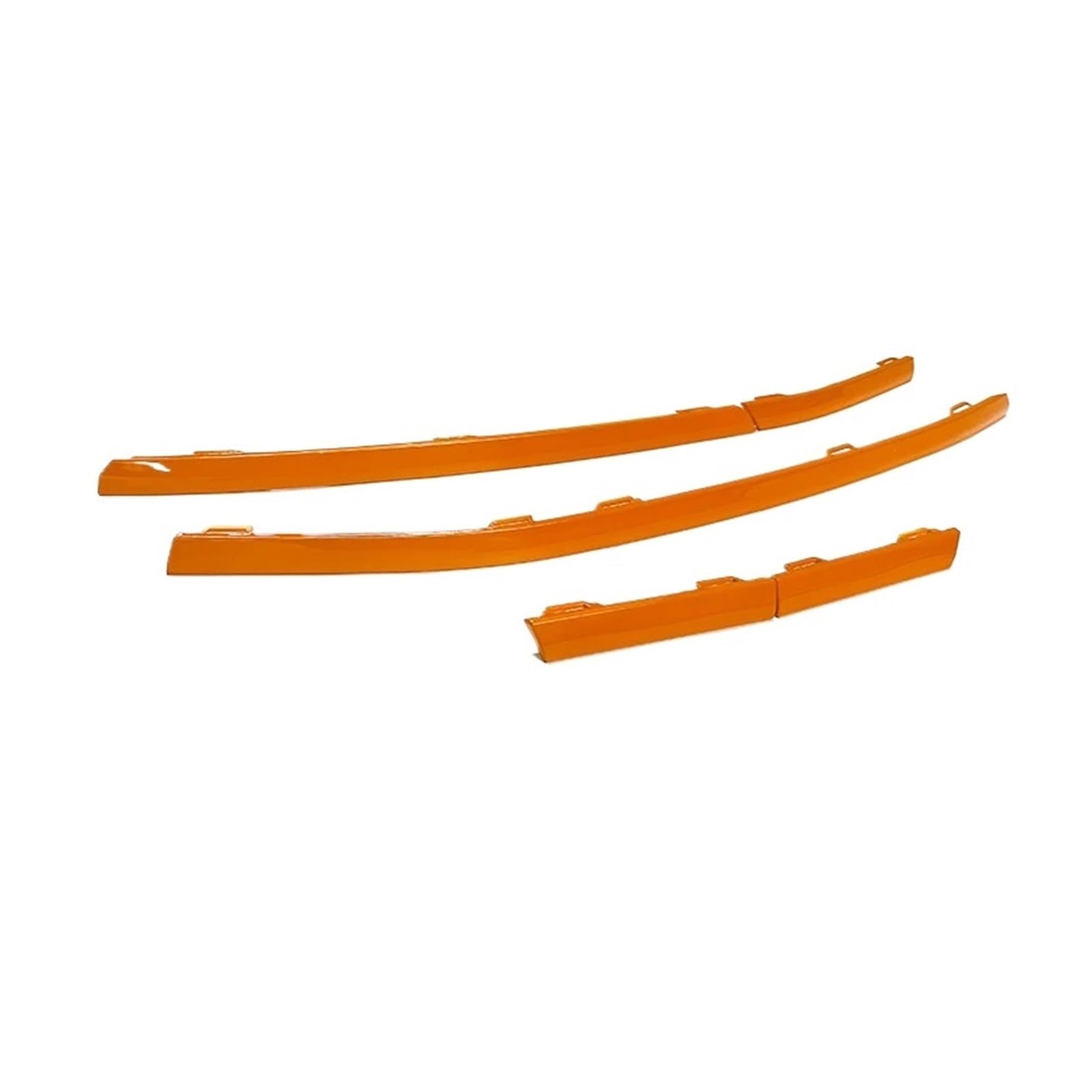 ATATKRT 5-teilige Einsätze for den unteren Kühlergrill der vorderen Stoßstange, kompatibel mit VW T6.1 Transporter Caravelle, Autozubehör ab 2019, Außenstyling und Schutz(Orange1) von ATATKRT