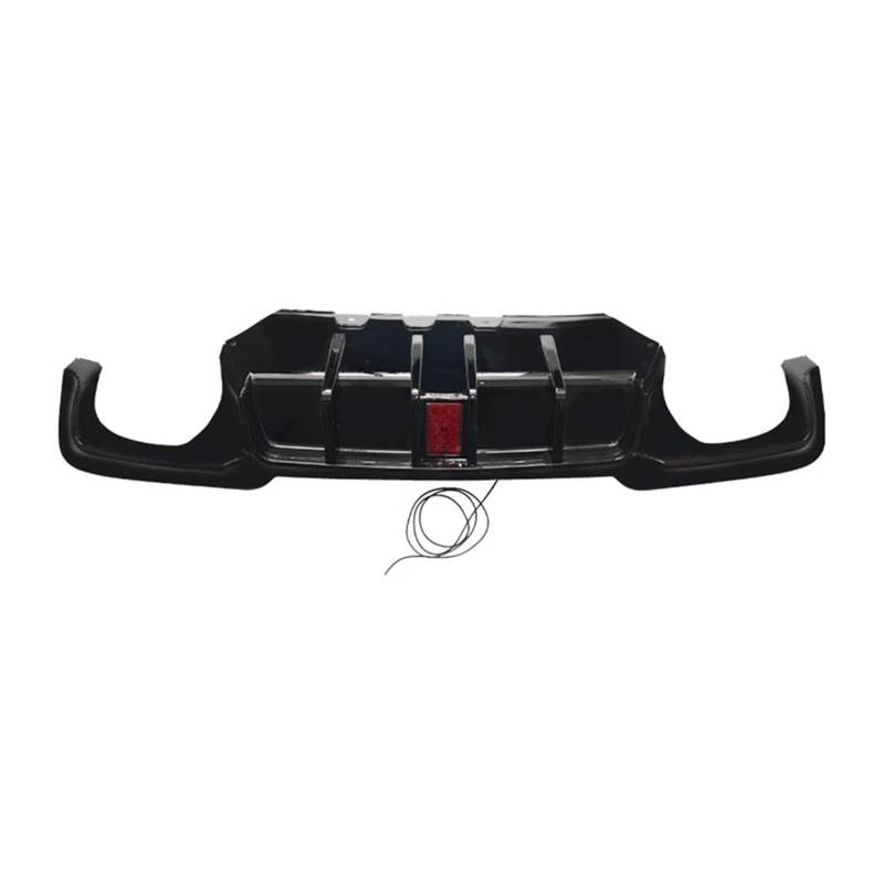 ATATKRT ABS-Heckstoßstange im M5-Stil, schwarz glänzend, kompatibel mit BMW 5er F10 M-Sport 2010–2016, Diffusor-Lippensplitter, Karosserie-Kits, Diffusor zur Reduzierung des Luftwiderstands(With light von ATATKRT
