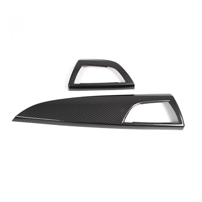 ATATKRT ABS-Kohlefaser-Auto-Armaturenbrett-Seitenluftauslass-Panel-Trimmabdeckung Kompatibel for BMW 1 2 Serie F20 F21 F22 F23 2012-2017 Innenzubehör von ATATKRT